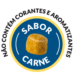 Selo Sabor Carne - Sem Corantes ou Aromatizantes